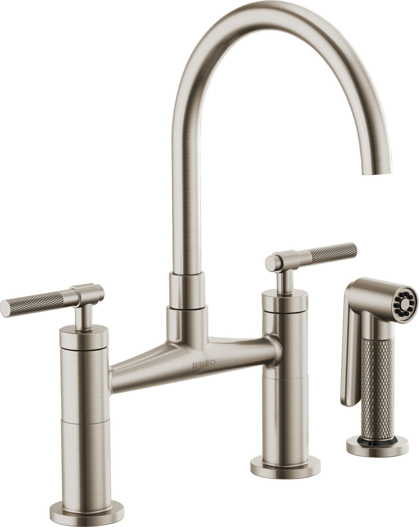 ARC SPOUT BRIDGE, KNURLED HANDLE