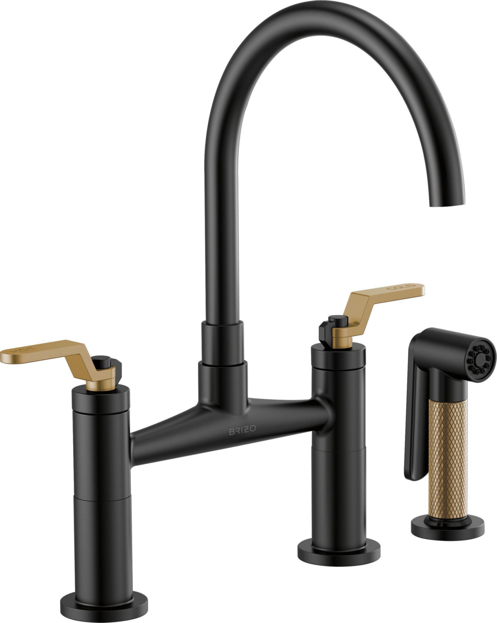 ARC SPOUT BRIDGE, INDUSTRIAL HANDLE