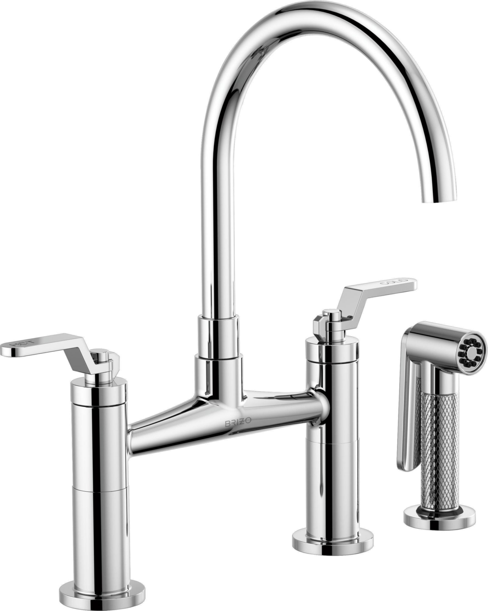 ARC SPOUT BRIDGE, INDUSTRIAL HANDLE