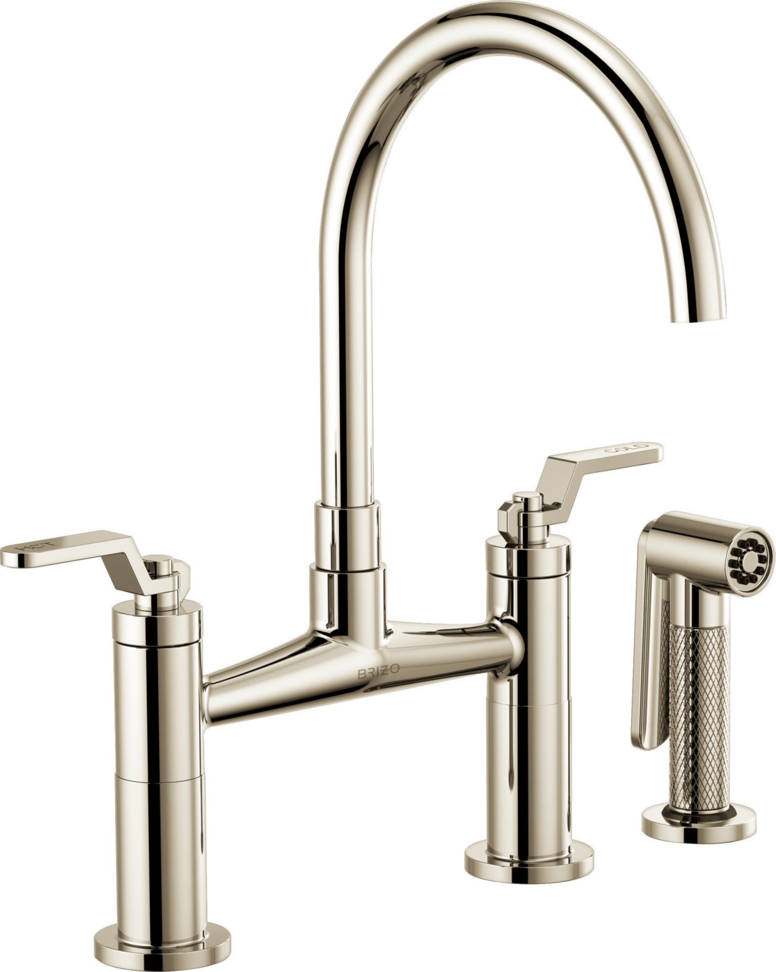 ARC SPOUT BRIDGE, INDUSTRIAL HANDLE