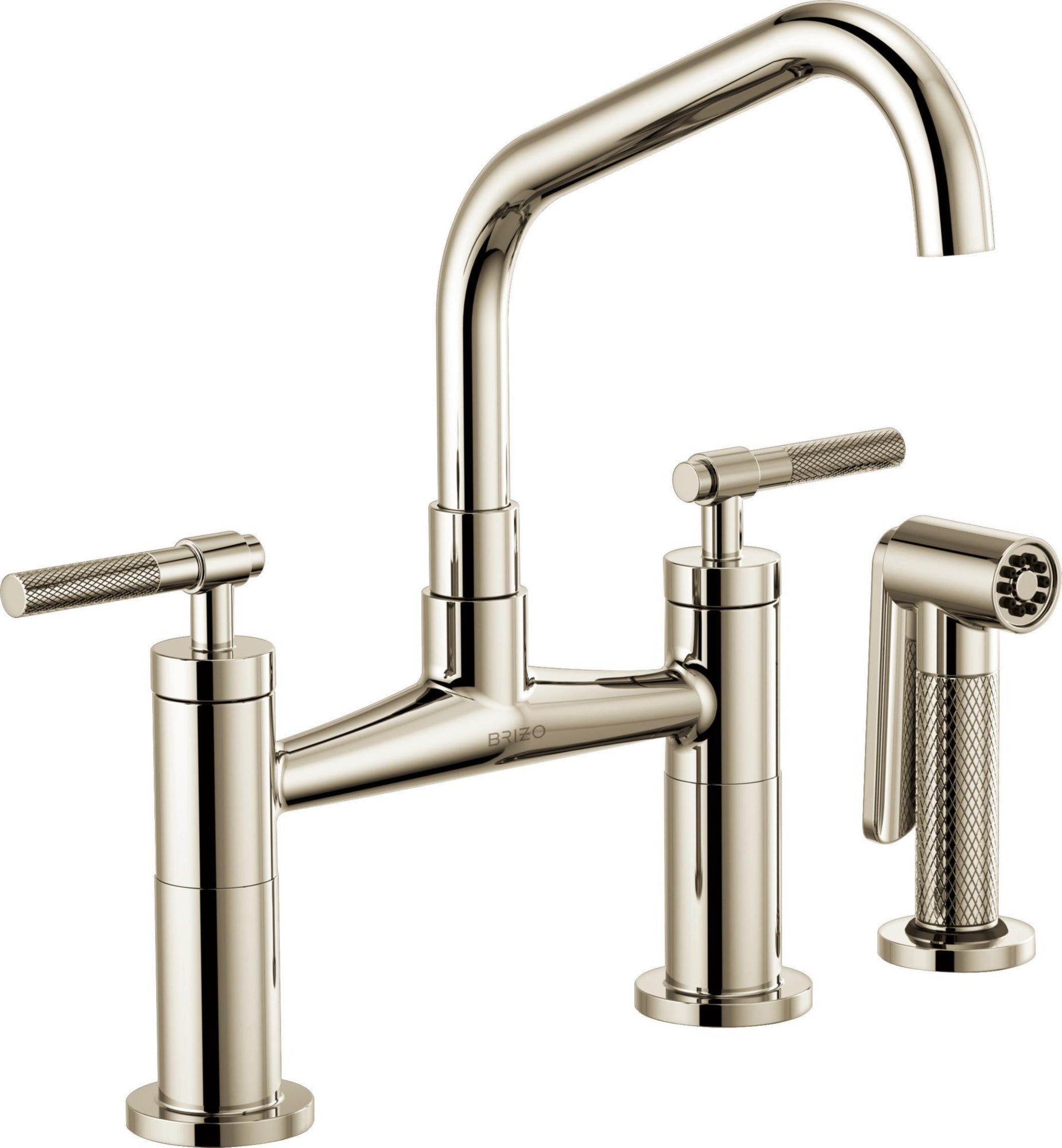 ANGLED SPOUT BRIDGE, KNURLED HANDLE