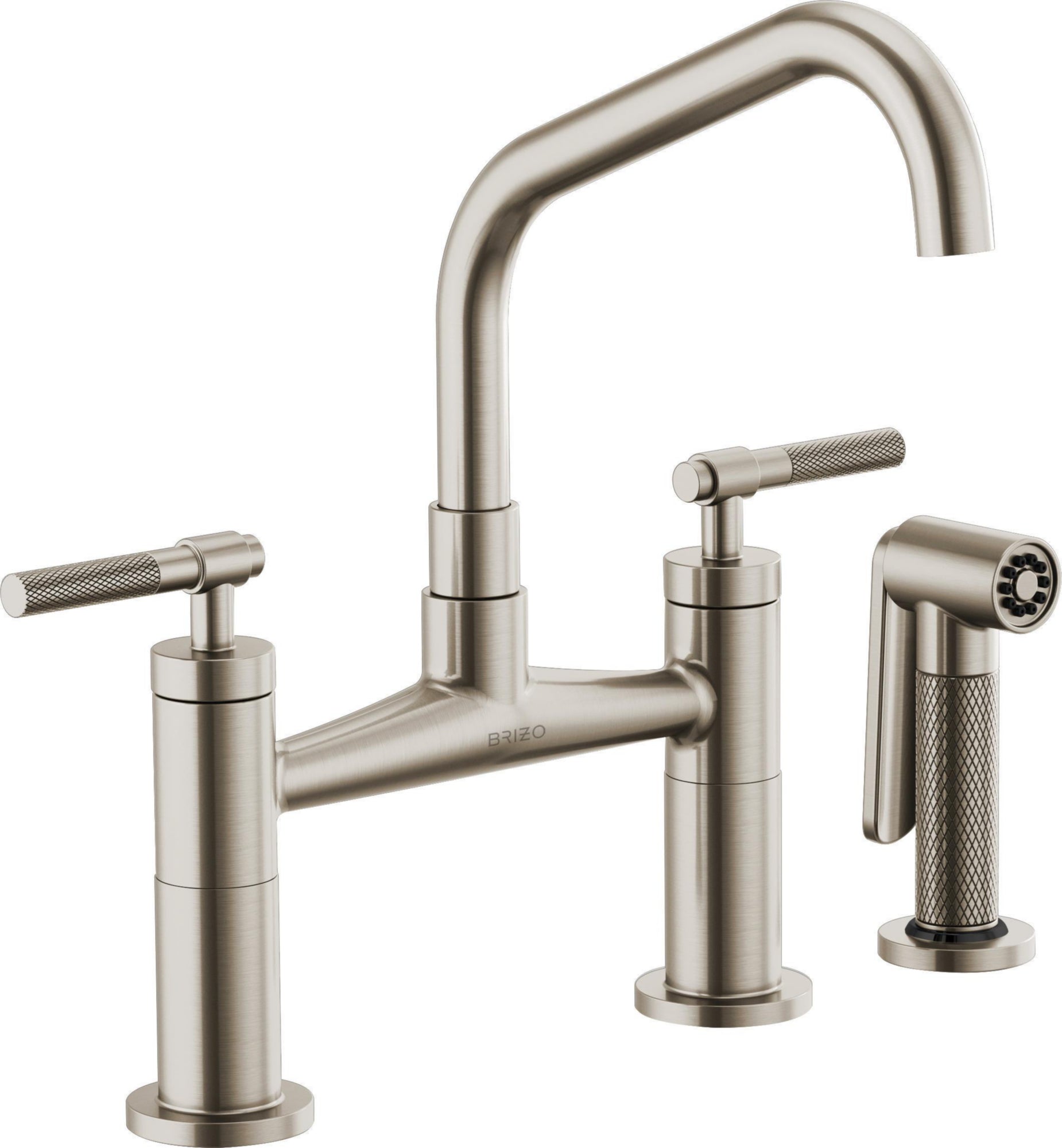 ANGLED SPOUT BRIDGE, KNURLED HANDLE
