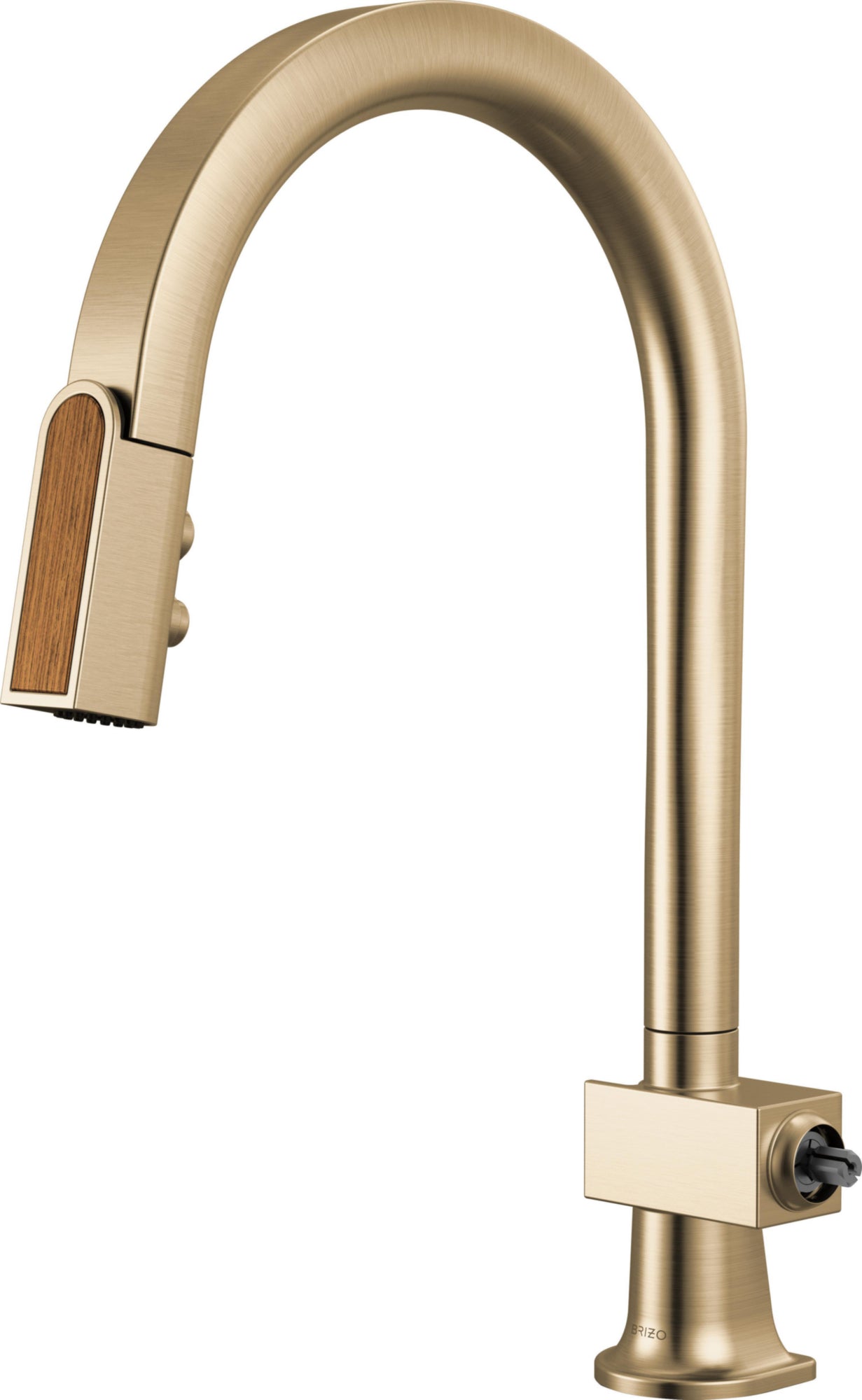 PULL-DOWN FAUCET WITH ARC SPOUT - LESS H