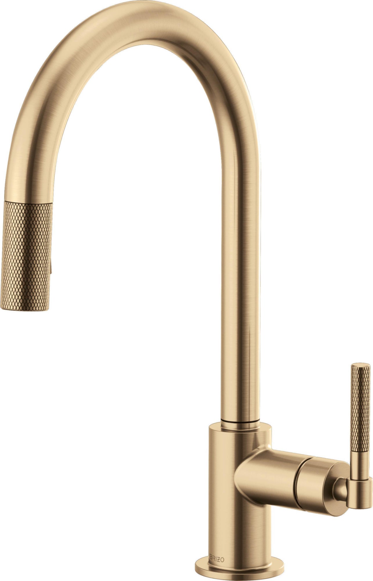 ARC SPOUT PULL-DOWN, KNURLED HANDLE