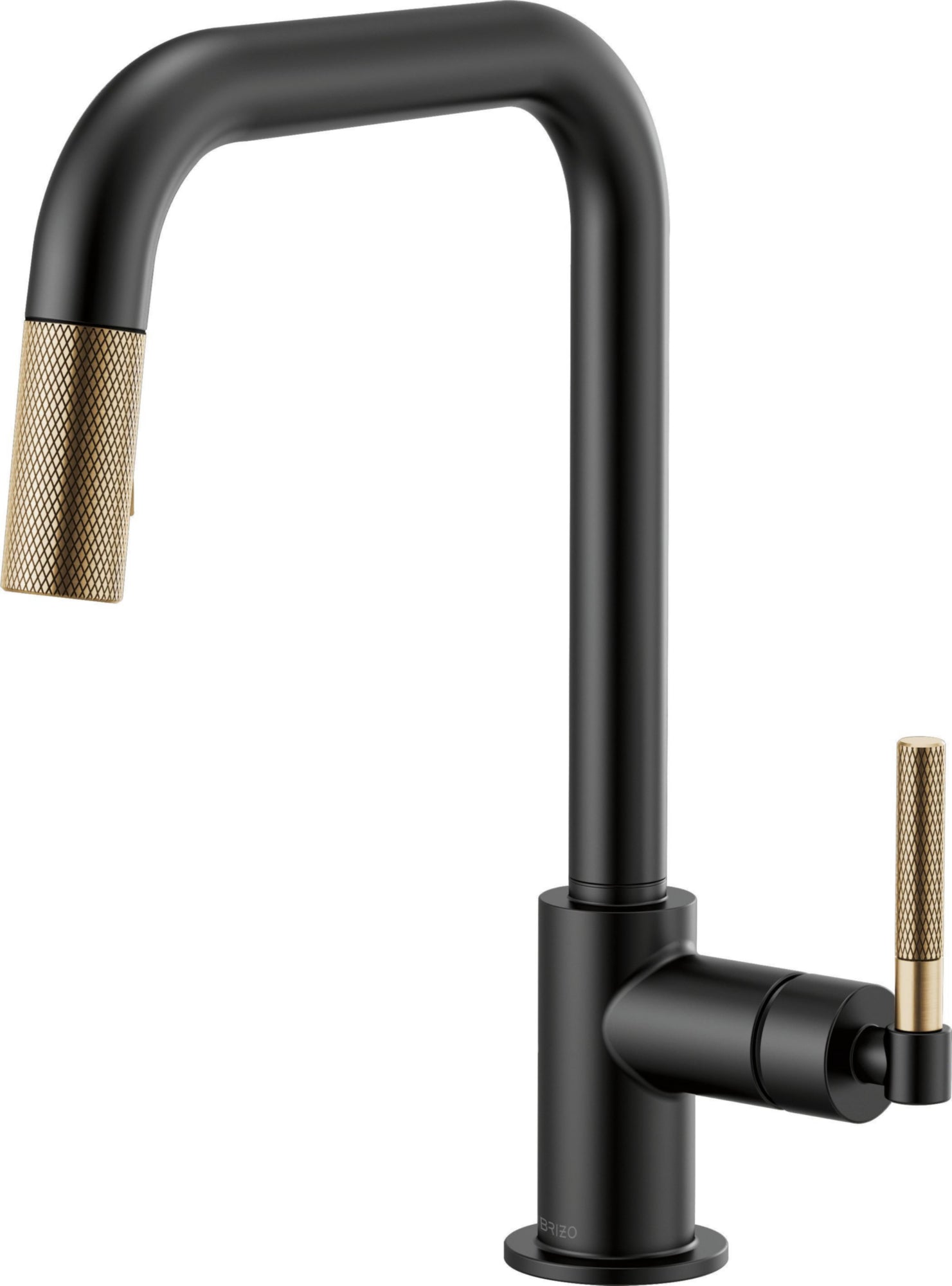 SQUARE SPOUT PULL-DOWN, KNURLED HANDLE