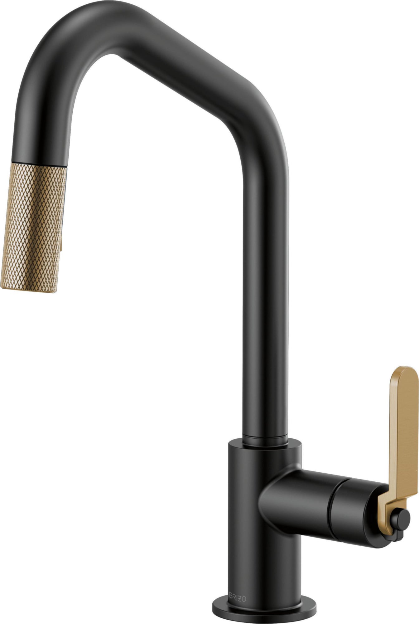 ANGLED SPOUT PULL-DOWN, INDUSTRIAL HANDLE