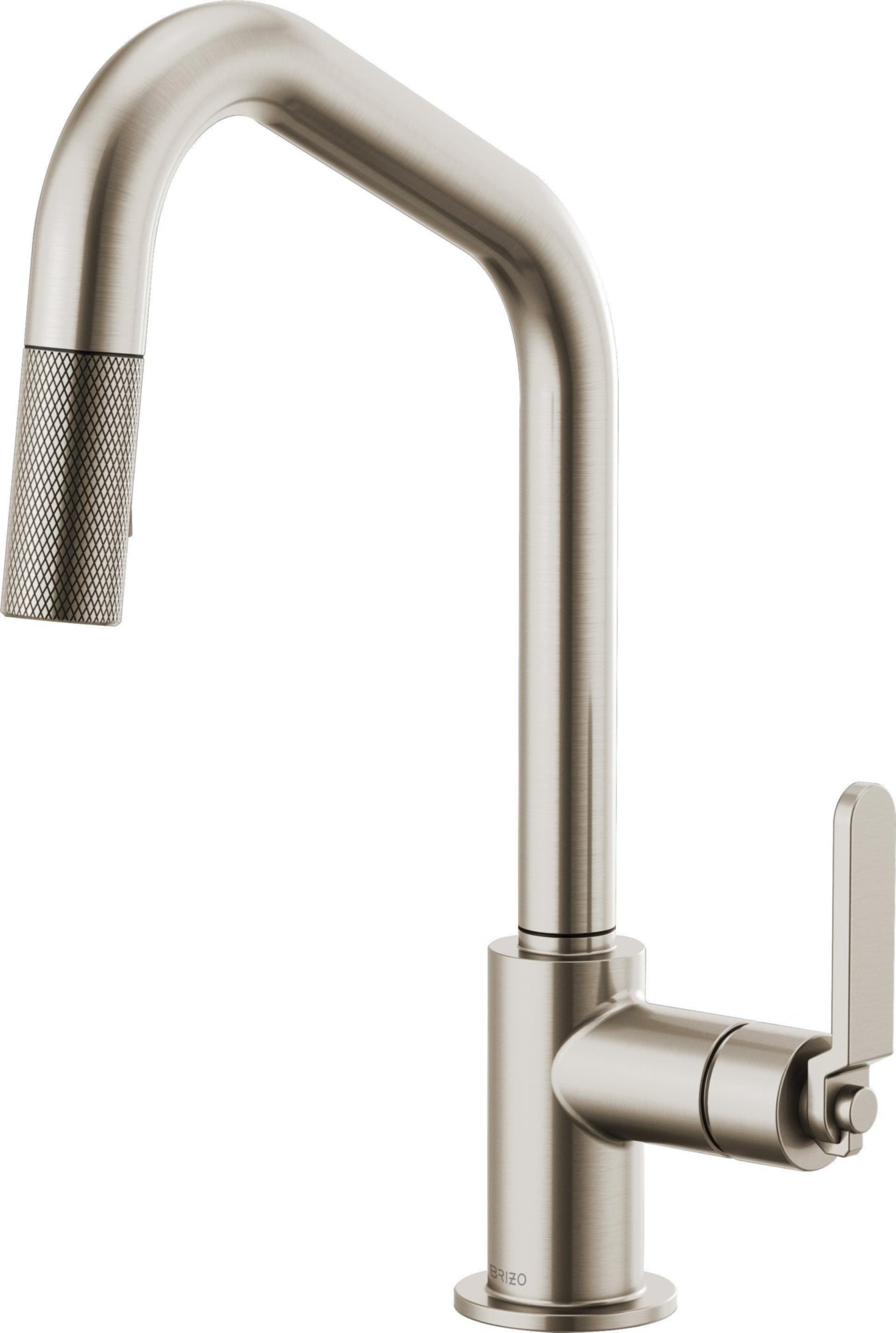 ANGLED SPOUT PULL-DOWN, INDUSTRIAL HANDLE