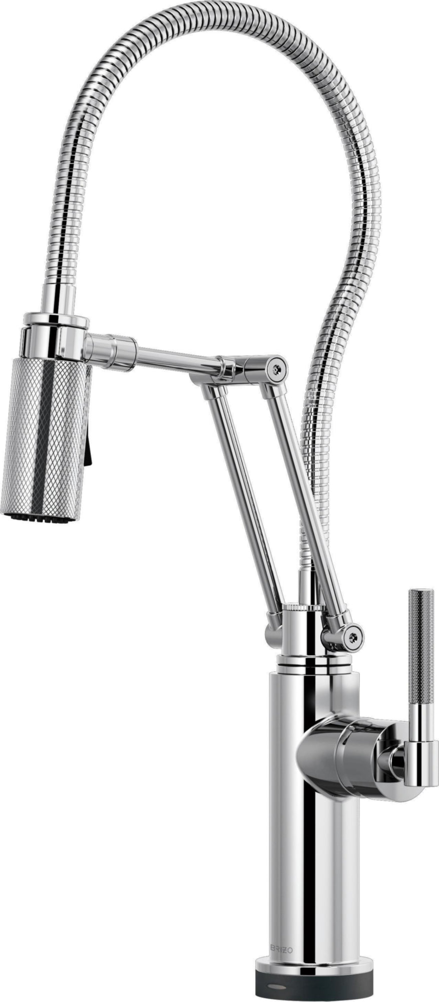 SMARTTOUCH ARTICULATING FAUCET WITH KNURLED HANDLE AND FINIS