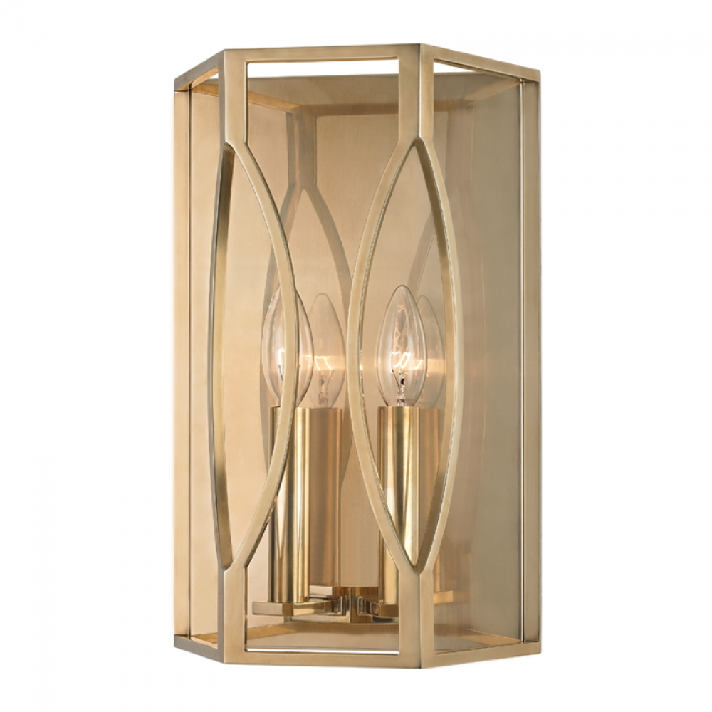 2 LIGHT WALL SCONCE
