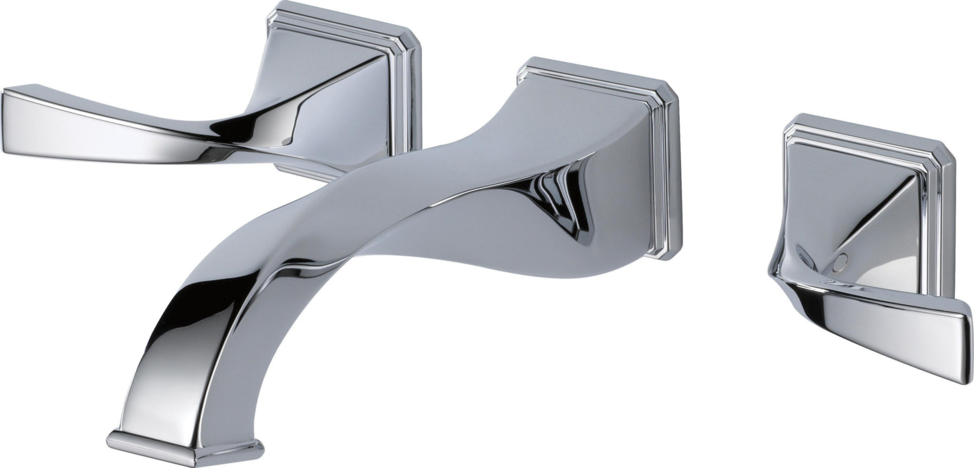 TWO HANDLE WALL-MOUNT LAVATORY FAUCET
