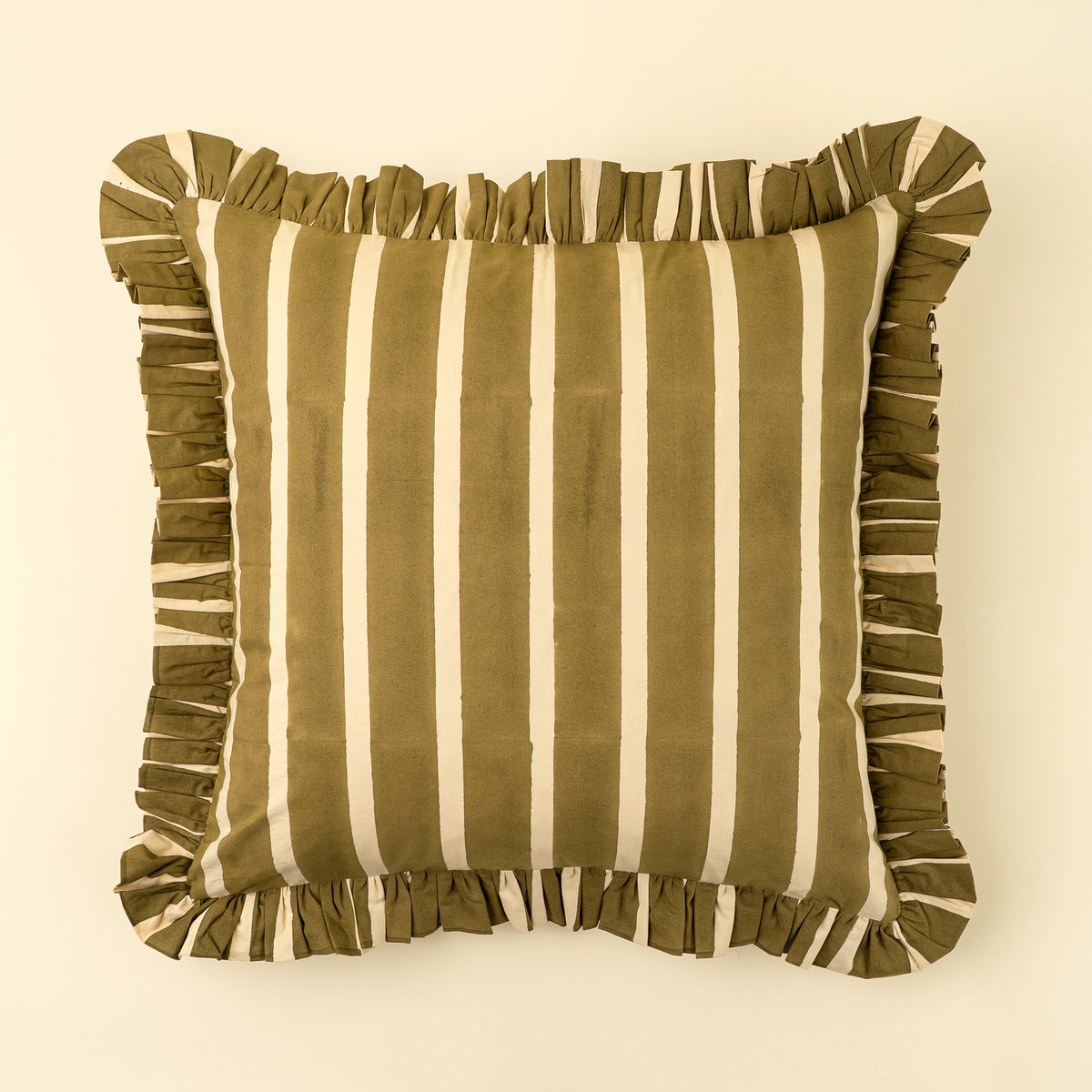 20x20 Ruffle Stripe Pillow