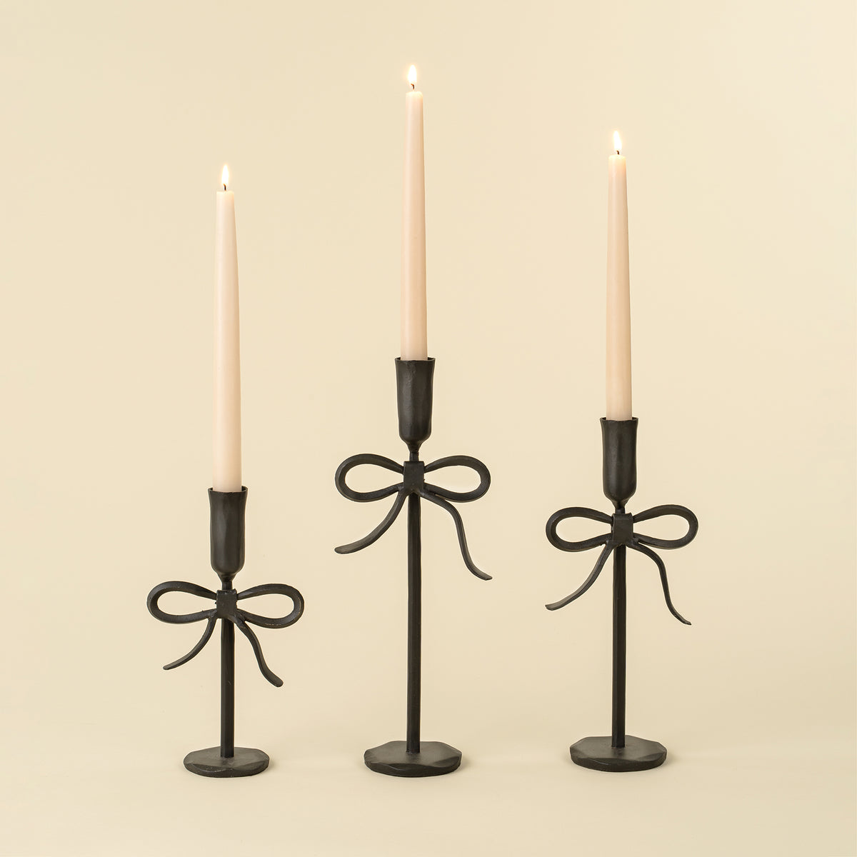Bow Forged Candlestick Holders (S,M,L)