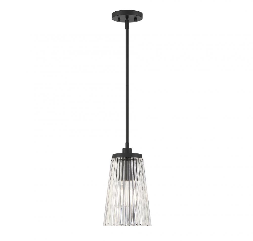 Chantilly 1-Light???Pendant in Matte Black