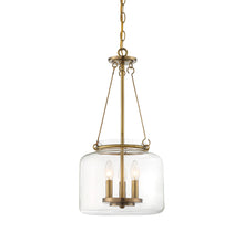 Load image into Gallery viewer, Akron 3-Light Pendant in Warm Brass