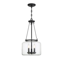 Load image into Gallery viewer, Akron 3-Light Pendant in Matte Black