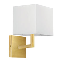 Load image into Gallery viewer, 1LT Wall Sconce, AGB w/ WH Shade