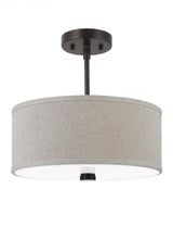 Load image into Gallery viewer, Dayna Shade Pendants Two Light Flush / Semi-Flush Convertible