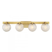Load image into Gallery viewer, Darien 4-Light Bathroom Vanity Light in Warm Brass