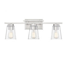 Load image into Gallery viewer, Calhoun 3-Light Bathroom Vanity Light in Satin Nickel