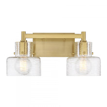 Load image into Gallery viewer, Dover 2-Light Bathroom Vanity Light in Warm Brass