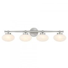 Load image into Gallery viewer, Barrow 4-Light Bathroom Vanity Light in Satin Nickel