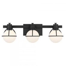 Load image into Gallery viewer, Pierce 3-Light Bathroom Vanity Light in Matte Black