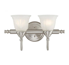 Load image into Gallery viewer, Brunswick 2-Light Bathroom Vanity Light in Satin Nickel