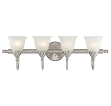 Load image into Gallery viewer, Brunswick 4-Light Bathroom Vanity Light in Satin Nickel