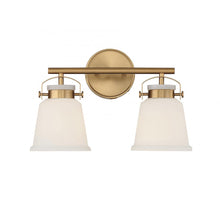 Load image into Gallery viewer, Kaden 2-Light Bathroom Vanity Light in Warm Brass