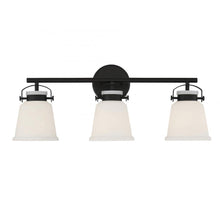 Load image into Gallery viewer, Kaden 3-Light Bathroom Vanity Light in Matte Black