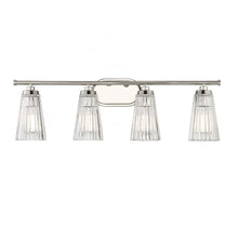 Load image into Gallery viewer, Chantilly 4-Light Bathroom Vanity Light in Polished Nickel