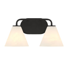 Load image into Gallery viewer, Blair 2-Light Bathroom Vanity Light in Matte Black