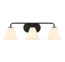 Load image into Gallery viewer, Blair 3-Light Bathroom Vanity Light in Matte Black