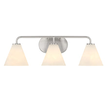 Load image into Gallery viewer, Blair 3-Light Bathroom Vanity Light in Satin Nickel