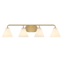 Load image into Gallery viewer, Blair 4-Light Bathroom Vanity Light in Warm Brass