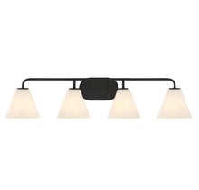 Load image into Gallery viewer, Blair 4-Light Bathroom Vanity Light in Matte Black