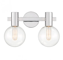 Load image into Gallery viewer, Wright 2-Light Bathroom Vanity Light in Chrome