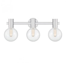 Load image into Gallery viewer, Wright 3-Light Bathroom Vanity Light in Chrome