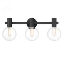 Load image into Gallery viewer, Wright 3-Light Bathroom Vanity Light in Matte Black