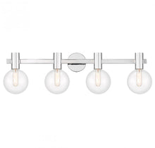 Load image into Gallery viewer, Wright 4-Light Bathroom Vanity Light in Chrome