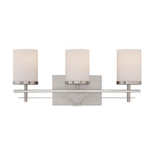 Load image into Gallery viewer, Colton 3-Light Bathroom Vanity Light in Satin Nickel