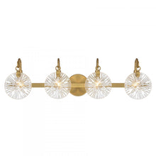 Load image into Gallery viewer, Addison 4-Light Bathroom Vanity Light in Warm Brass
