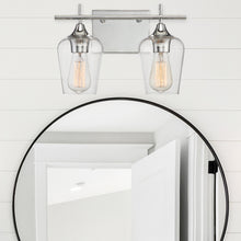 Load image into Gallery viewer, Octave 2-Light Bathroom Vanity Light in Polished Chrome