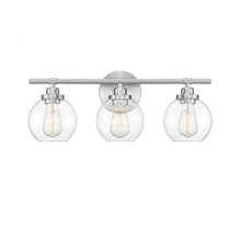 Load image into Gallery viewer, Carson 3-Light Bathroom Vanity Light in Satin Nickel