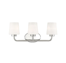 Load image into Gallery viewer, Capra 3-Light Bathroom Vanity Light in Polished Nickel