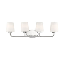 Load image into Gallery viewer, Capra 4-Light Bathroom Vanity Light in Polished Nickel