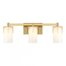 Load image into Gallery viewer, Caldwell 3-Light Bathroom Vanity Light in Warm Brass