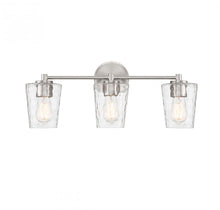 Load image into Gallery viewer, Ballas 3-Light Bathroom Vanity Light in Satin Nickel