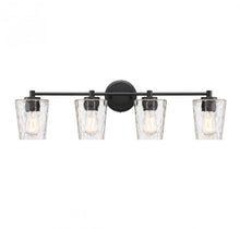 Load image into Gallery viewer, Ballas 4-Light Bathroom Vanity Light in Matte Black