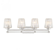 Load image into Gallery viewer, Garnet 4-Light Bathroom Vanity Light in Polished Nickel